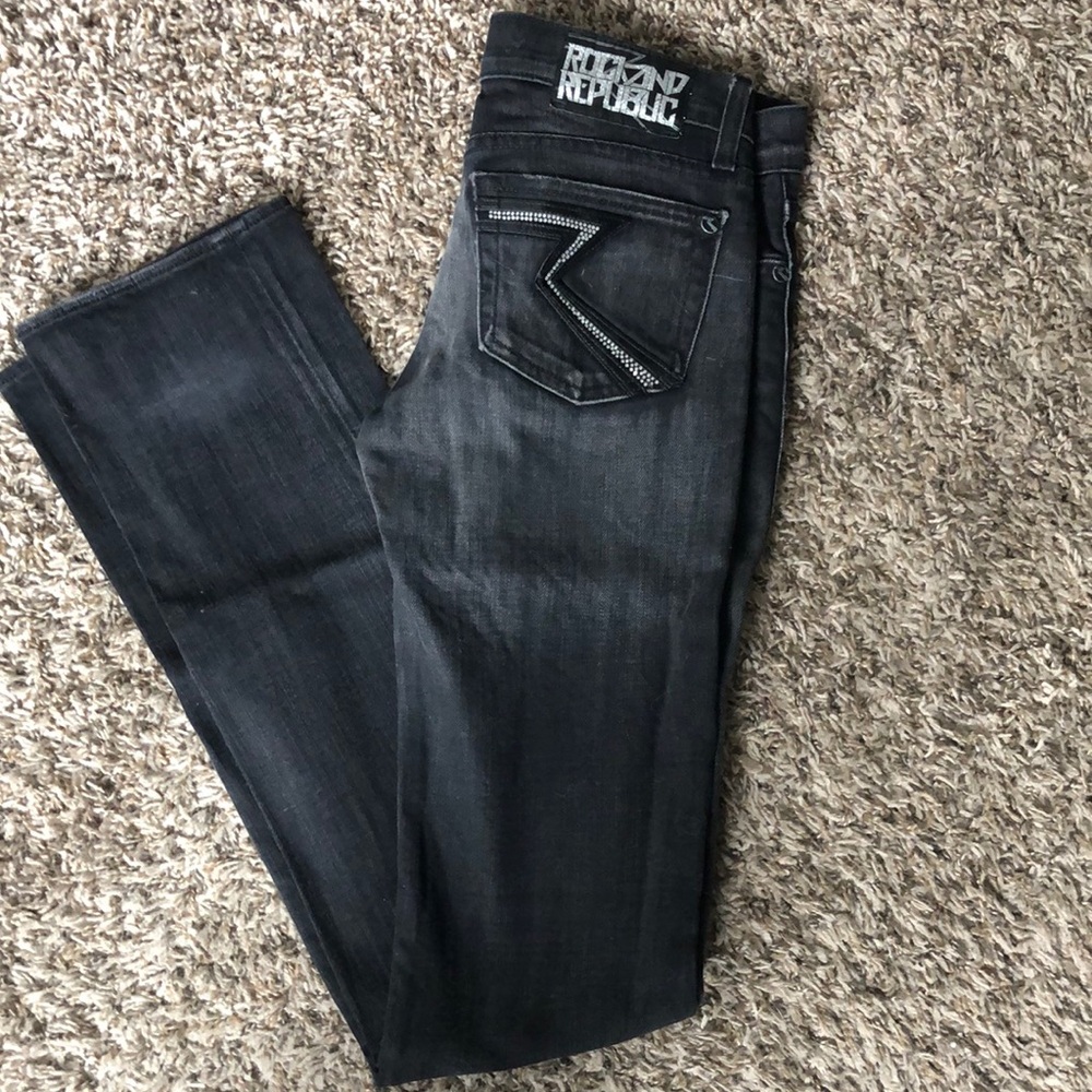 Rock and Republic straight leg denim